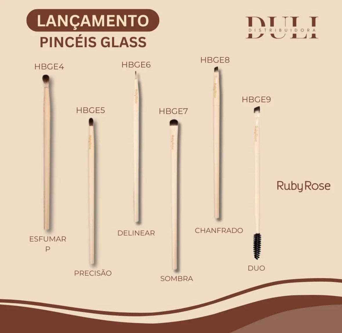 KIT 18 pinceles LÍNEA GLASS Ruby Rose