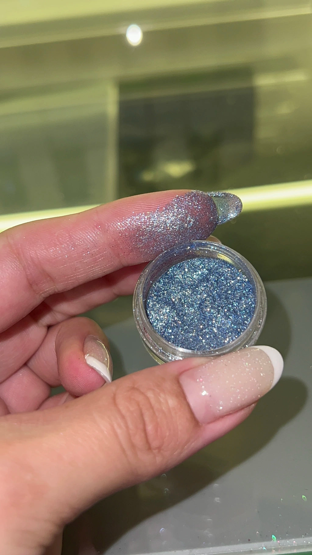 Glitter/Pigmento Safira | Colección Piedras Preciosas Use Glow