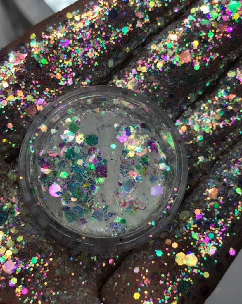 Glitter Rainbow Use Glow