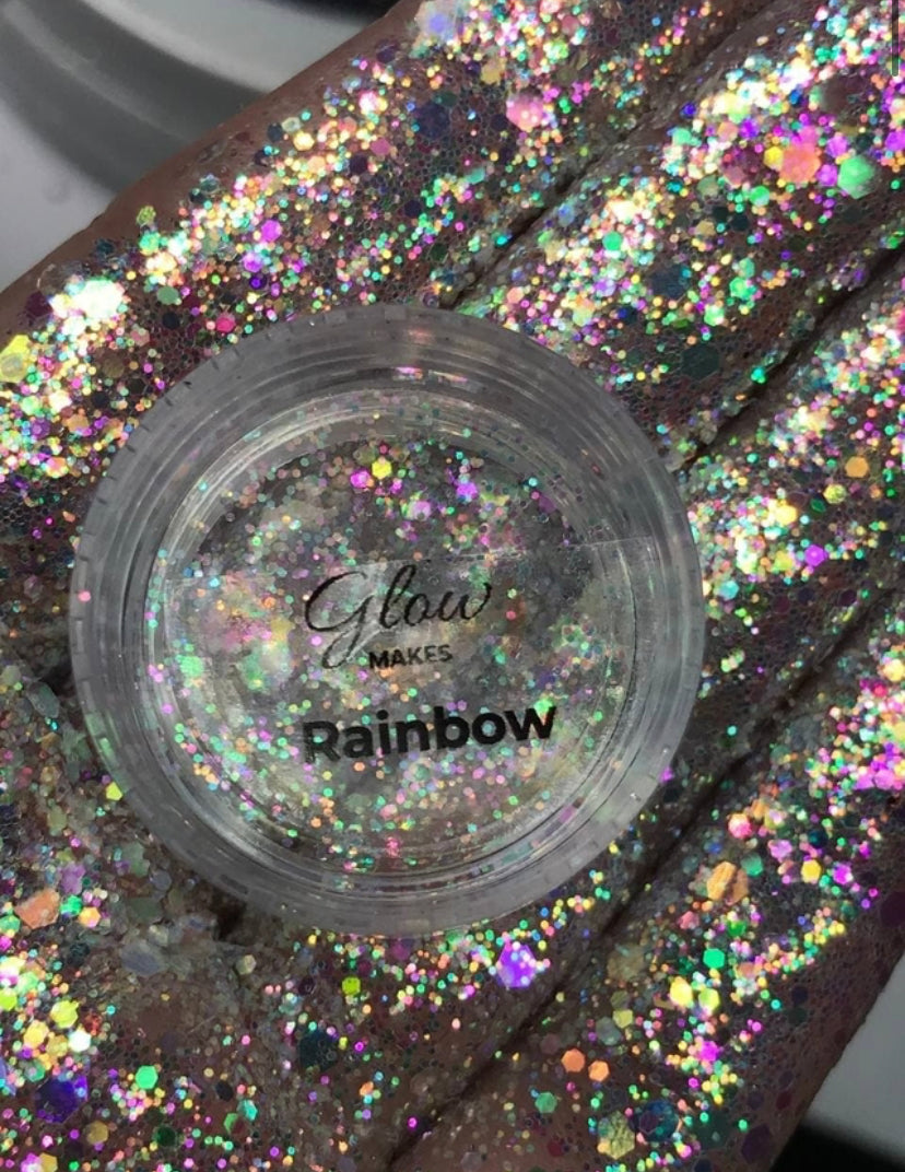 Glitter Rainbow Use Glow
