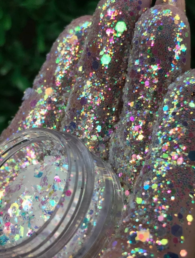 Glitter Rainbow Use Glow