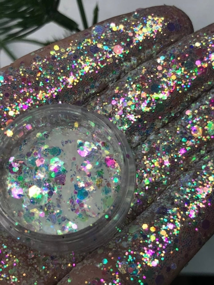 Glitter Rainbow Use Glow